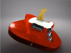 telecaster de p&aacute;ra-choque Modelo 3D