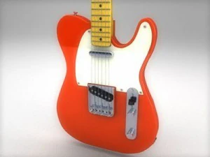 telecaster de p&aacute;ra-choque Modelo 3D