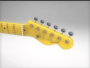 telecaster de p&aacute;ra-choque Modelo 3D