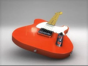 telecaster de p&aacute;ra-choque Modelo 3D