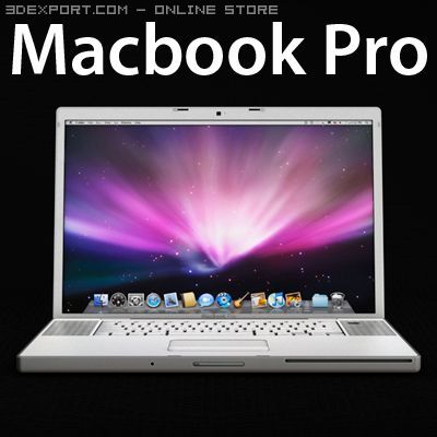 macbook pro Model 3D .c4d .max .obj .3ds .fbx .stl .blend