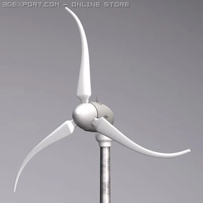 skystream 37 wind turbine 3D Model .c4d .max .obj .3ds .fbx .stl .blend 