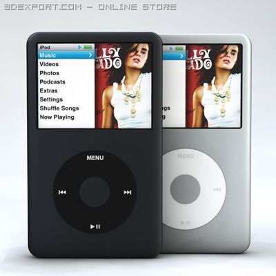 120gb ipod classic 3D मॉडल .c4d .max .obj .3ds .fbx .stl .blend 