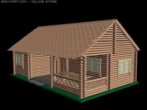 lodge from tree Modello 3D