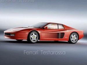 ferrari testarossa 1988 Model 3D