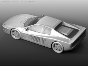 ferrari testarossa 1988 3D Model