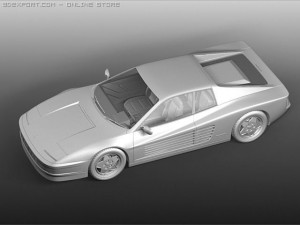 ferrari testarossa 1988 3D Model