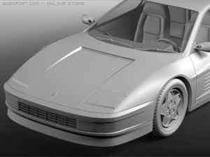ferrari testarossa 1988 3D Model