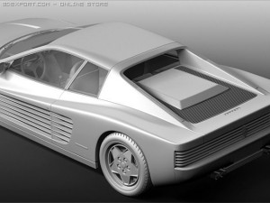 ferrari testarossa 1988 3D Model