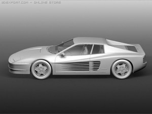 ferrari testarossa 1988 3D Model