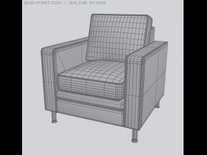 armchair modernus 3Dモデル