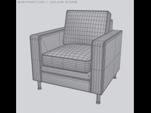 armchair modernus 3D Model