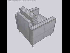 armchair modernus 3Dモデル