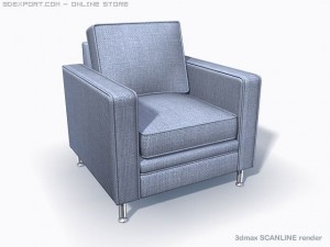 armchair modernus 3Dモデル