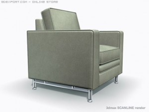 armchair modernus 3Dモデル
