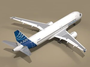 aerobus a320-200 Modello 3D