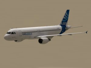 aerobus a320-200 Modello 3D