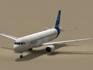 aerobus a320-200 Modello 3D