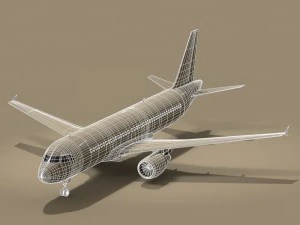 aerobus a320-200 Modello 3D