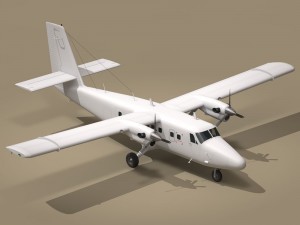 dhc6 twin otter 3D 模型