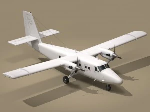 dhc6 twin otter 3D Model