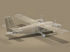 dhc6 twin otter 3D Model