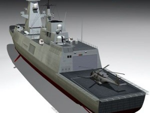 fremm multipurpose frigate Modelo 3D