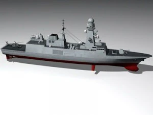 fremm multipurpose frigate 3D Model