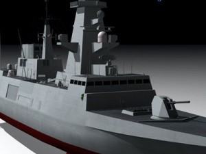 fremm multipurpose frigate Modelo 3D