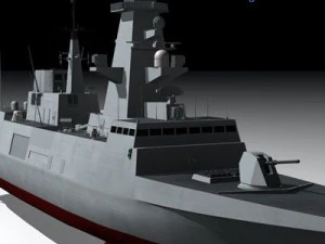 fremm multipurpose frigate 3D Model