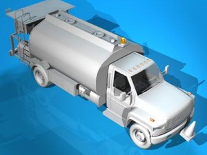 airport fuel truck 3D-Modell