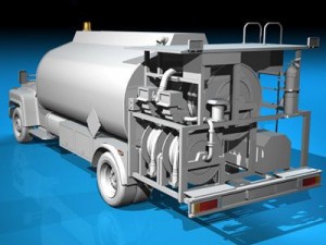airport fuel truck 3D-Modell