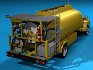 airport fuel truck 3D-Modell