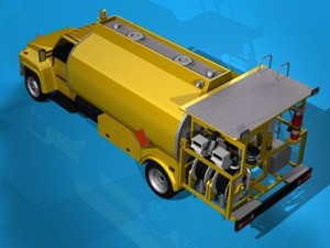 airport fuel truck 3D-Modell