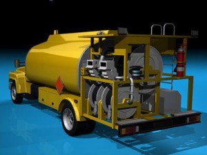 airport fuel truck 3D-Modell