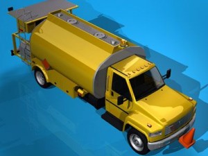 airport fuel truck 3D-Modell