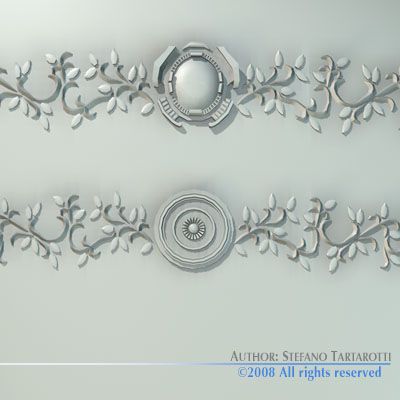 stucco decorations 3D Модель .c4d .max .obj .3ds .fbx .stl .blend 