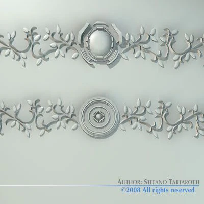 stucco decorations 3D Model .c4d .max .obj .3ds .fbx .stl .blend 