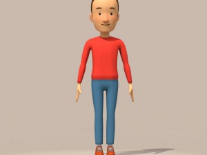 cartoon man Modello 3D