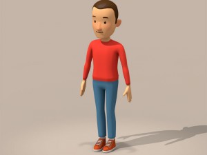 cartoon man 3D Model