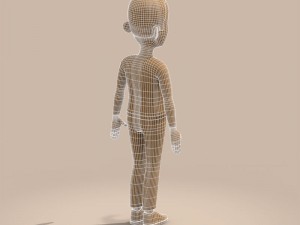 cartoon man 3D Model