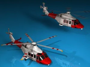 aw139 coastguard 3D Model