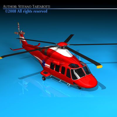 aw 139 air ambulance 3D Model .c4d .max .obj .3ds .fbx .stl .blend 