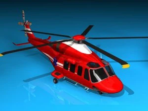 ambulance a&eacute;rienne aw 139 Modèle 3D