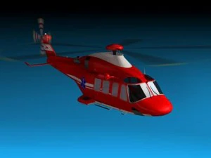 aw 139 air ambulance 3D Model