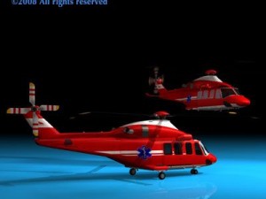 aw 139 air ambulance 3D Model
