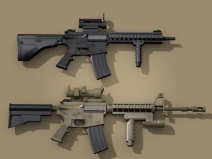 m4 rifle 3D Model