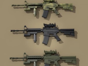 m4 rifle 3D Модель