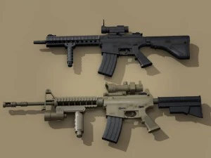 fucile m4 Modello 3D