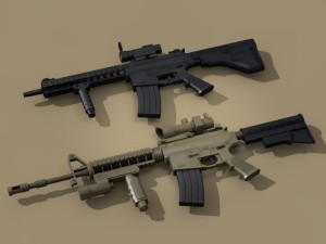m4 rifle 3D Модель